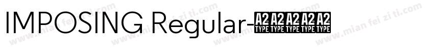 IMPOSING Regular字体转换